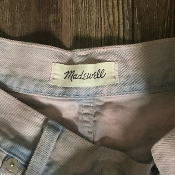 Madewell Jeans Women's 27 The Momjean Overdyed High Rise Straight Leg Preppy - Picture 2 of 8